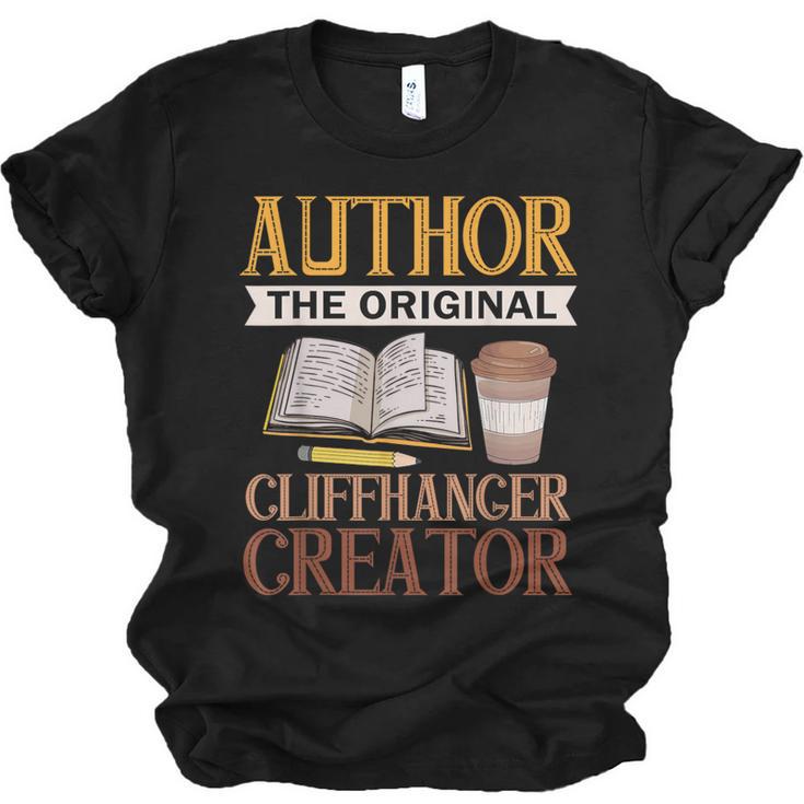 Book Writer Cliffhanger Creator Author Book Writing Novelist Unisex Jersey T-Shirt