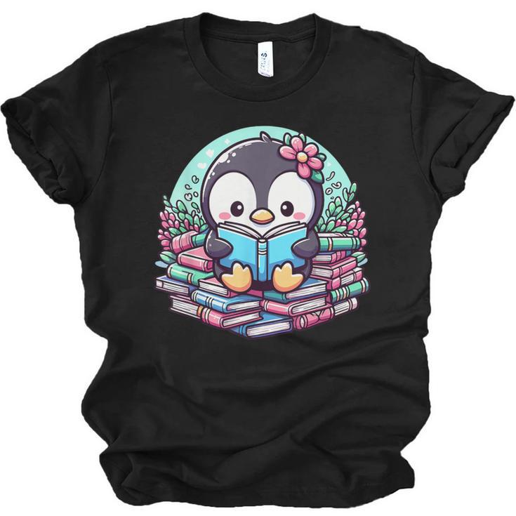 Bookish Penguin Heart A Readers Love Penguins Unisex Jersey T-Shirt