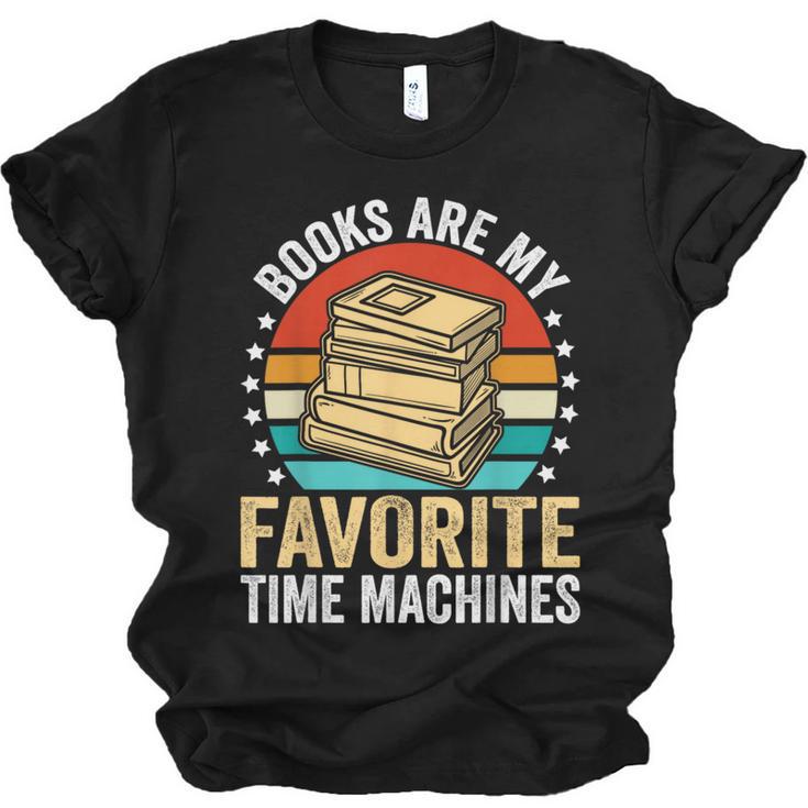 Books Are My Favorite Time Machines Unisex Jersey T-Shirt