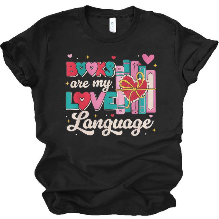 Books Are My Love Language Unisex Jersey T-Shirt