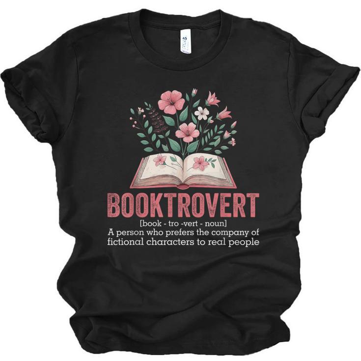 Booktrovert Book Lover Bookworm Reading Books Librarian Unisex Jersey T-Shirt