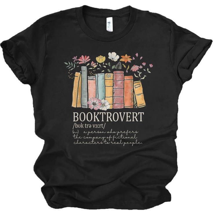 Booktrovert Cozy Book Lover Book Nerd Literary Humor Unisex Jersey T-Shirt