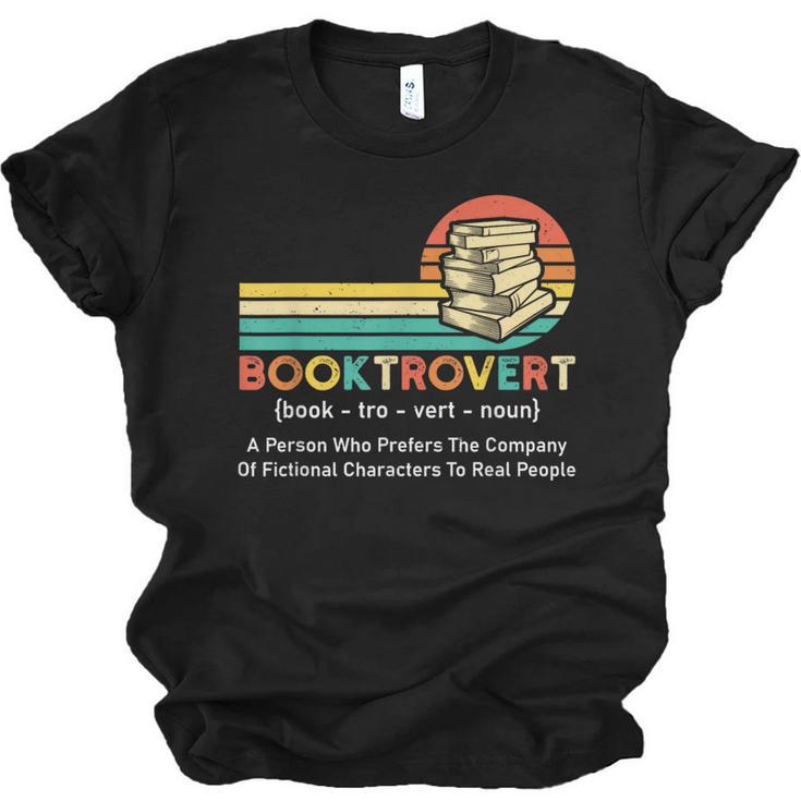 Booktrovert Definition Book Lover Unisex Jersey T-Shirt