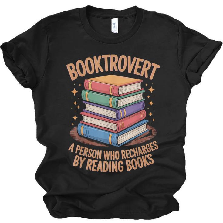 Booktrovert Literature Book Reading Books Reader Unisex Jersey T-Shirt