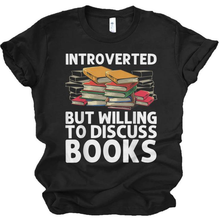 Bookworm Art For Men Women Book Reading Lover Bookish Unisex Jersey T-Shirt