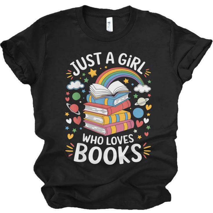 Bookworm Just A Girl Who Loves Books Unisex Jersey T-Shirt
