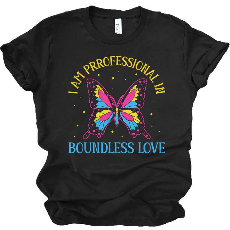 Boundless Love Pan Pride Pansexual Introvert Omnisexuality Unisex Jersey T-Shirt