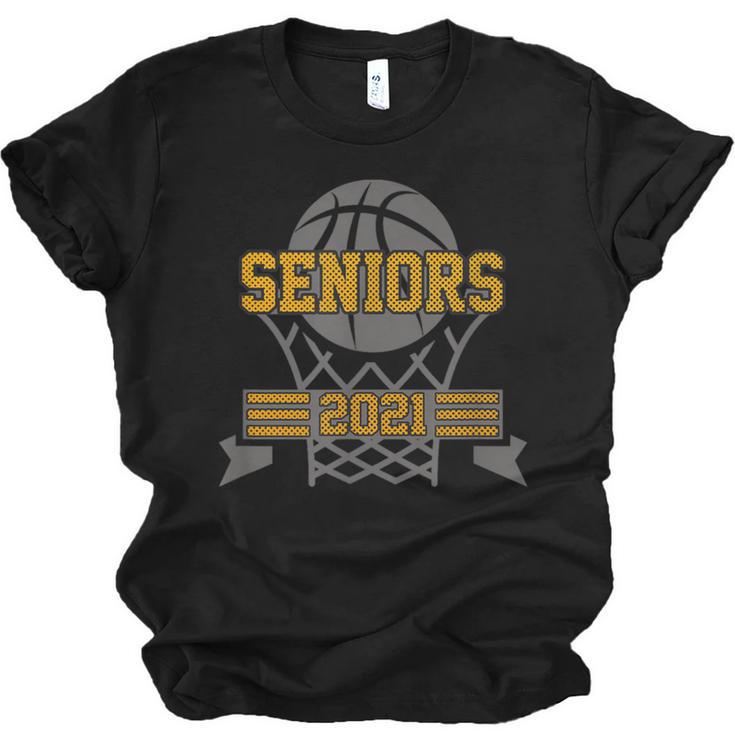 Boys Basketball Senior Class Of 2021 Teenage Graduation Unisex Jersey T-Shirt