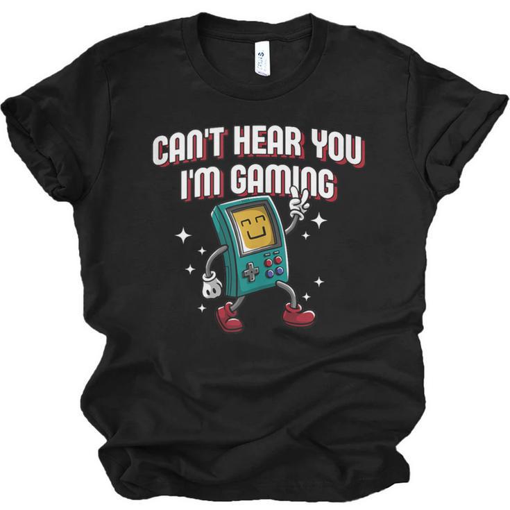 Cant Hear You Im Gaming Introvert Gamer Antisocial Unisex Jersey T-Shirt