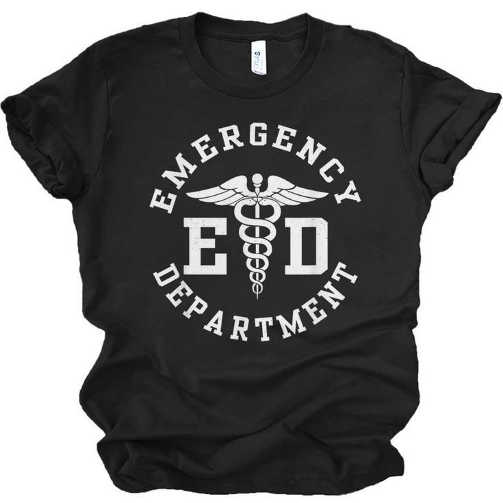 Care Giver RN Emergency Nurse Graduation ED Techs Department Unisex Jersey T-Shirt