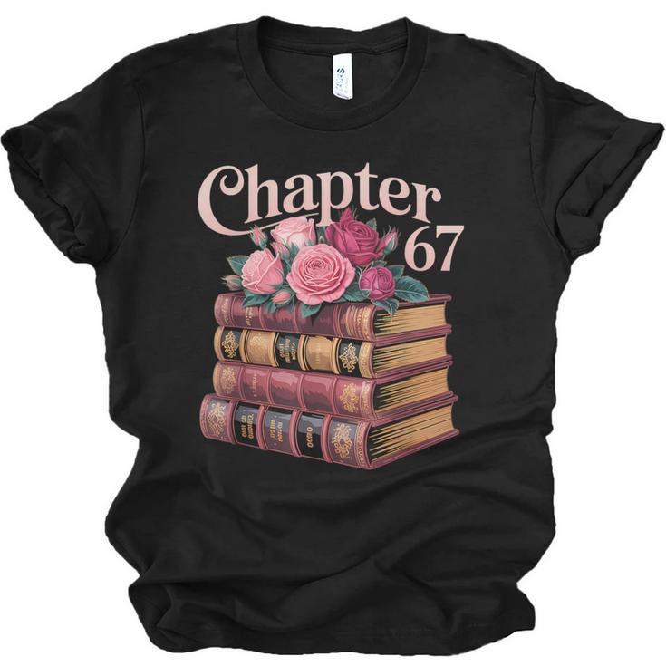 Chapter 67 Floral Book Stack Unisex Jersey T-Shirt