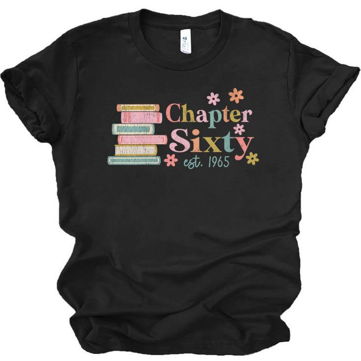 Chapter Sixty 60 Years Old 60th Birthday Book Lover Unisex Jersey T-Shirt