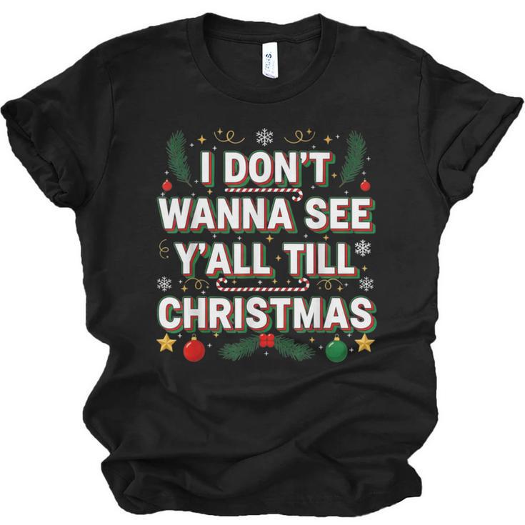 Christmas Sarcastic Introvert Holiday Shirt Unisex Jersey T-Shirt