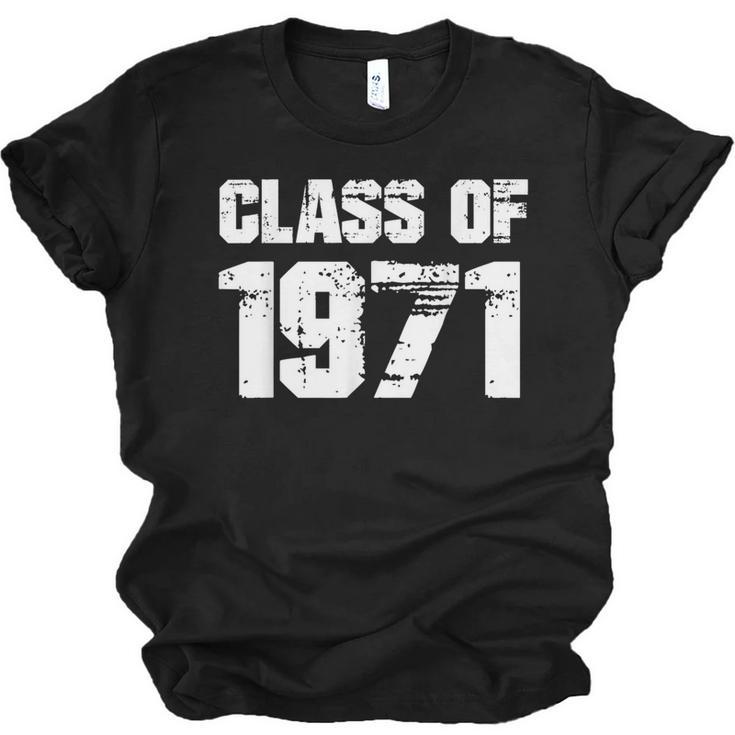 Class Of 1971 High School College Graduation Reunion T-Shirt Unisex Jersey T-Shirt