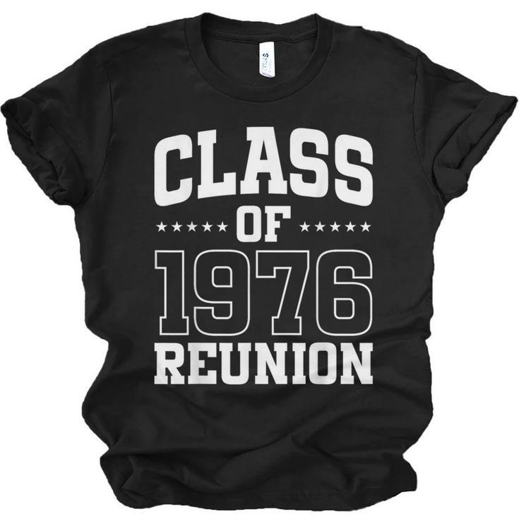 Class Of 1976 Reunion 50 Years Alumni Graduation High School Unisex Jersey T-Shirt