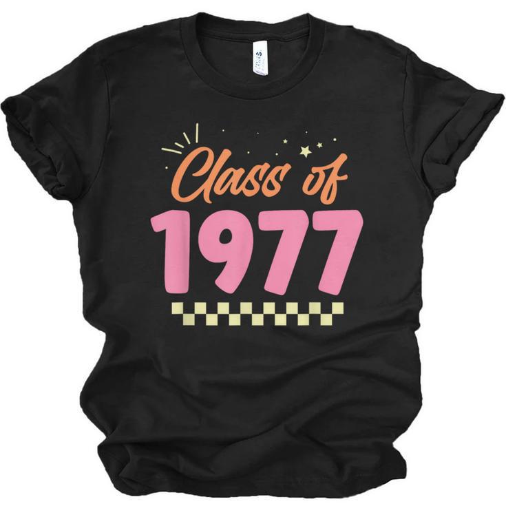 Class Of 1977 School Graduation Meetup Reunion Unisex Jersey T-Shirt