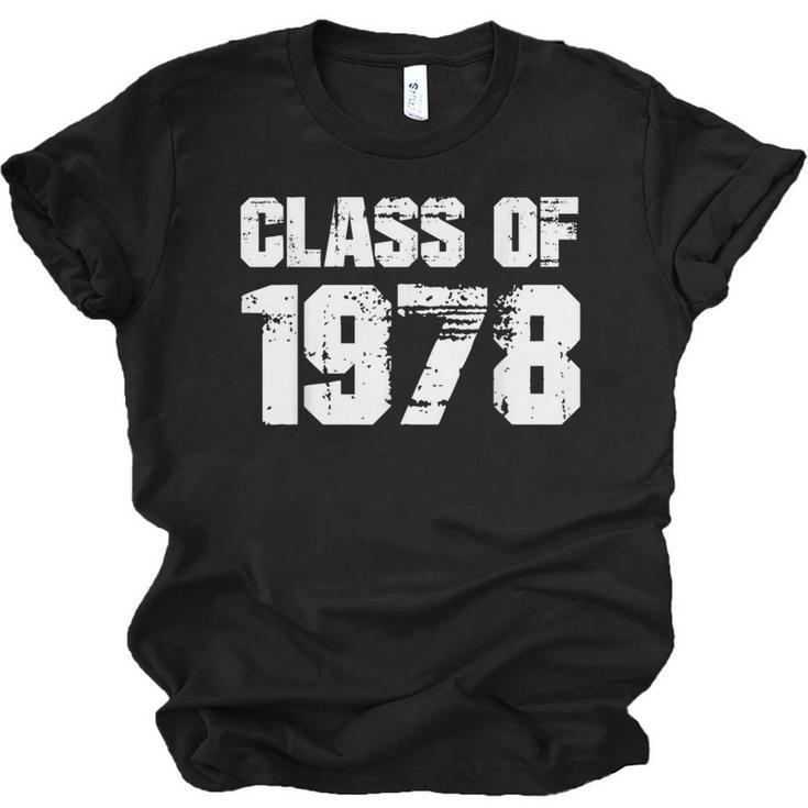 Class Of 1978 High School College Graduation Reunion Unisex Jersey T-Shirt