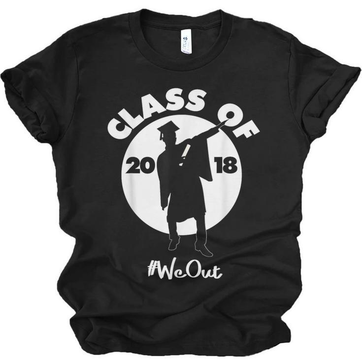 Class Of 2018 Dabbing Graduations Shirt-High School Grad Tee Unisex Jersey T-Shirt