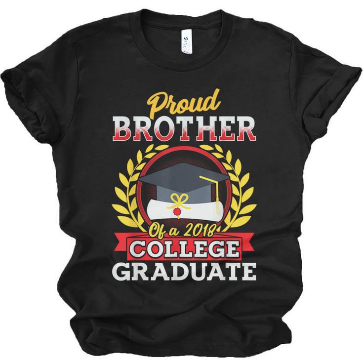 Class Of 2018 Graduation Tshirt For Brother Of Graduate Unisex Jersey T-Shirt