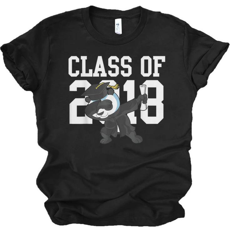 Class Of 2018 Graduation Dabbing Panda Bear Unisex Jersey T-Shirt