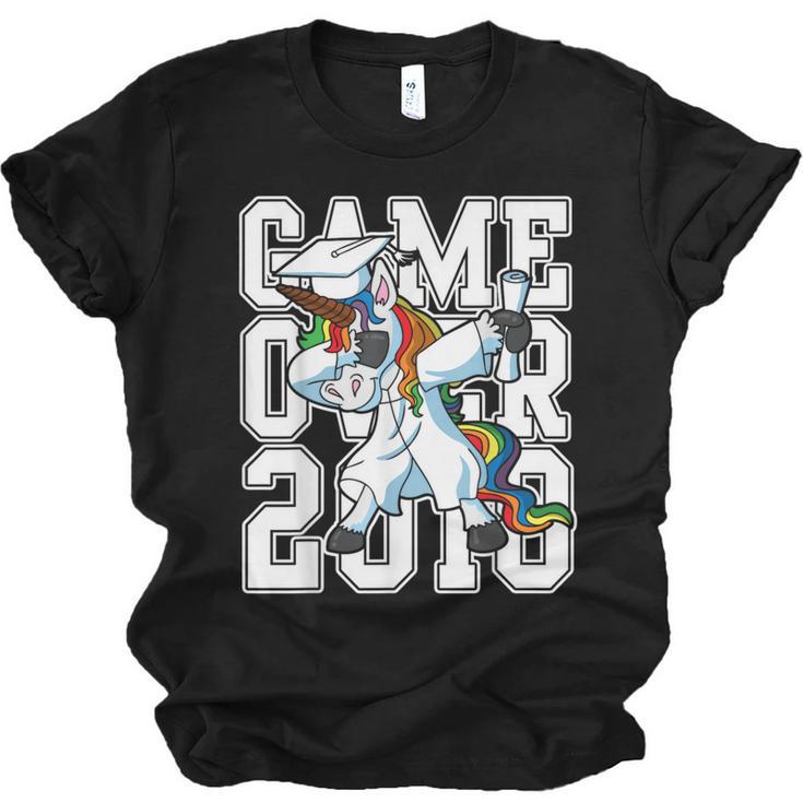 Class Of 2018 Graduation Dabbing Unicorn Shirt Unisex Jersey T-Shirt