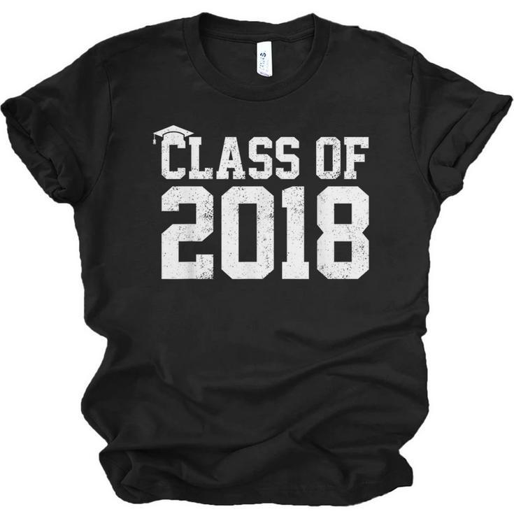 Class Of 2018 Graduation Senior High School College Unisex Jersey T-Shirt