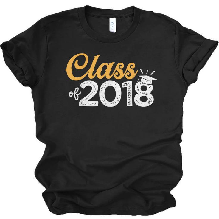 Class Of 2018 Graduation T Shirt Senior Boys Girls Men Women Unisex Jersey T-Shirt