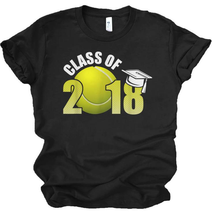 Class Of 2018 Shirts Graduation Senior Tennis Shirt Unisex Jersey T-Shirt