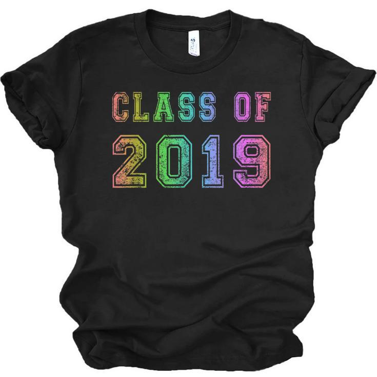 Class Of 2019 High School Graduation Date Graduate Unisex Jersey T-Shirt