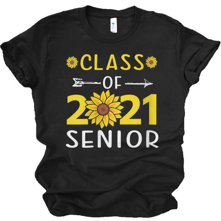 Class Of 2021 Senior Graduation Sunflower Unisex Jersey T-Shirt