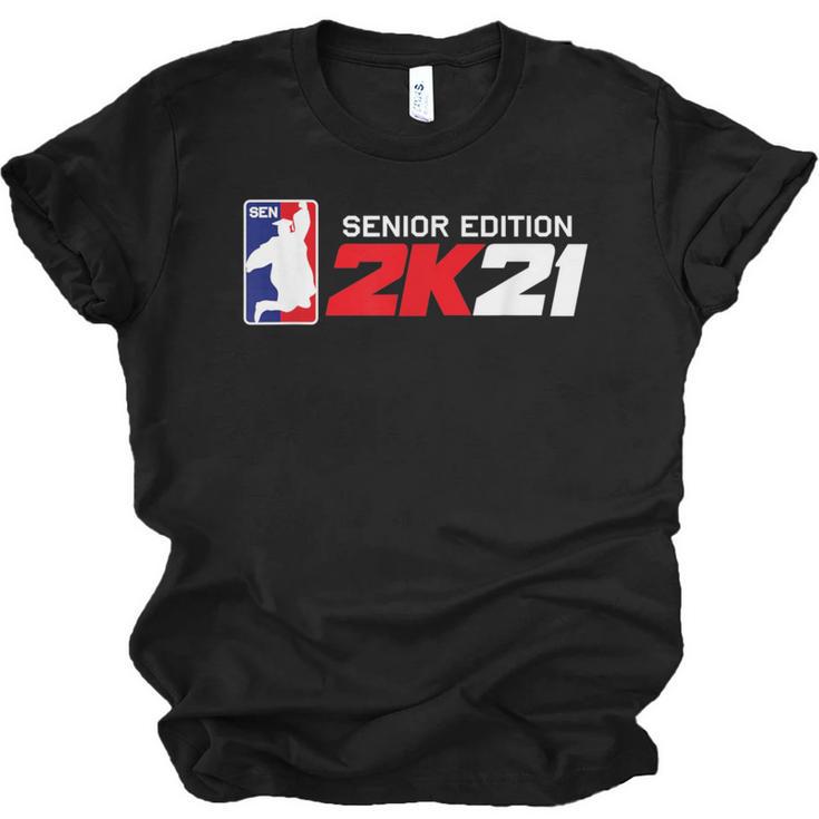 Class Of 2021 Senior Year Gamer Style Graduation For Grad Unisex Jersey T-Shirt