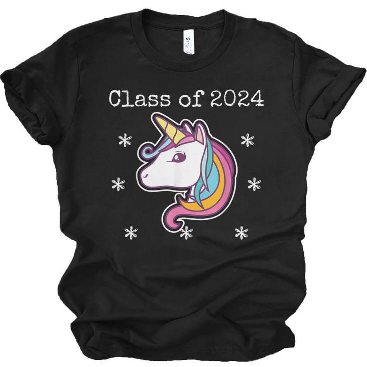 Class Of 2024 Graduation Year Unicorn Tee Shirt Unisex Jersey T-Shirt