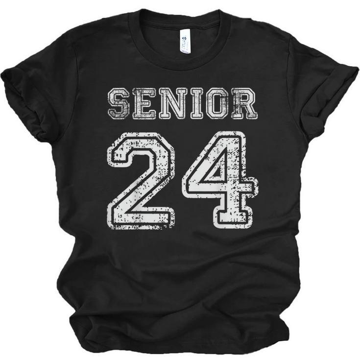 Class Of 2024 Senior Graduation Tee Back To School Vintage Unisex Jersey T-Shirt