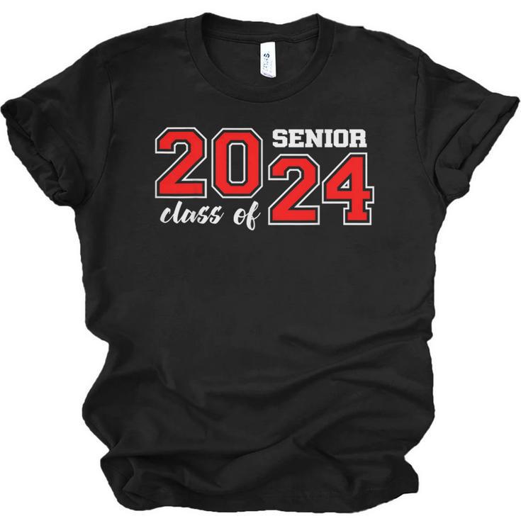 Class Of 2024 Senior Year Boys Girls School Graduation Unisex Jersey T-Shirt