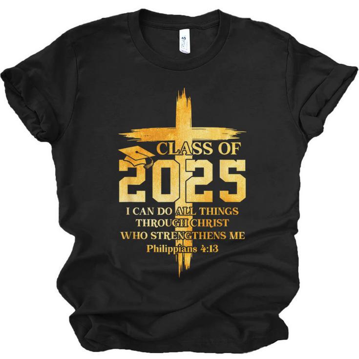 Class Of 2025 Christian Graduation Senior Graduate Men Women Unisex Jersey T-Shirt