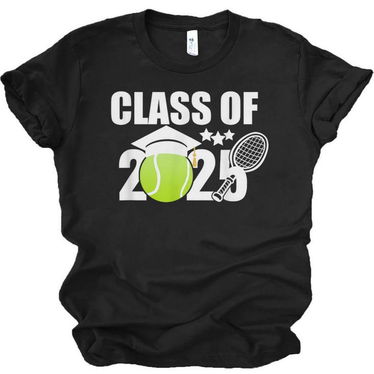 Class Of 2025 Graduation Senior Tennis Player Unisex Jersey T-Shirt