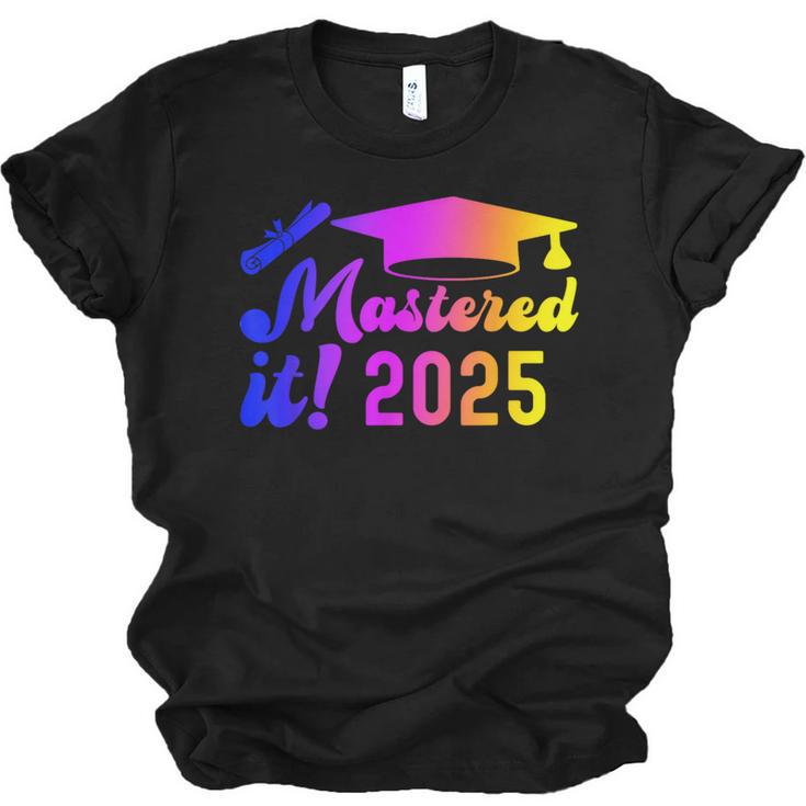 Class Of 2025 Mastered It College Masters Degree Graduation Unisex Jersey T-Shirt
