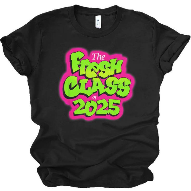 Class Of 2025 Senior Fresh 90s TV Style Retro Graduation Unisex Jersey T-Shirt