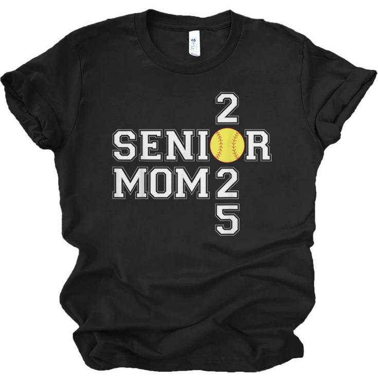 Class Of 2025 Softball Mom Senior Graduation Graduate Women Unisex Jersey T-Shirt
