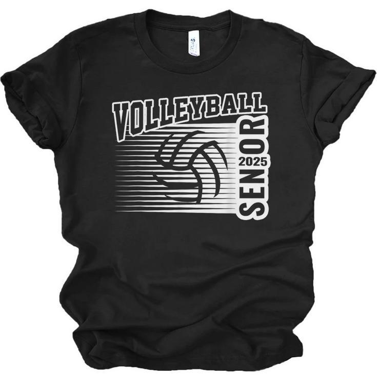 Class Of 2025 Volleyball Senior Class 25 Graduation Unisex Jersey T-Shirt