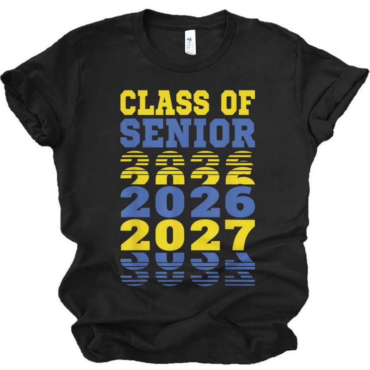 Class Of 2026 2027 Senior Graduation Students Unisex Jersey T-Shirt