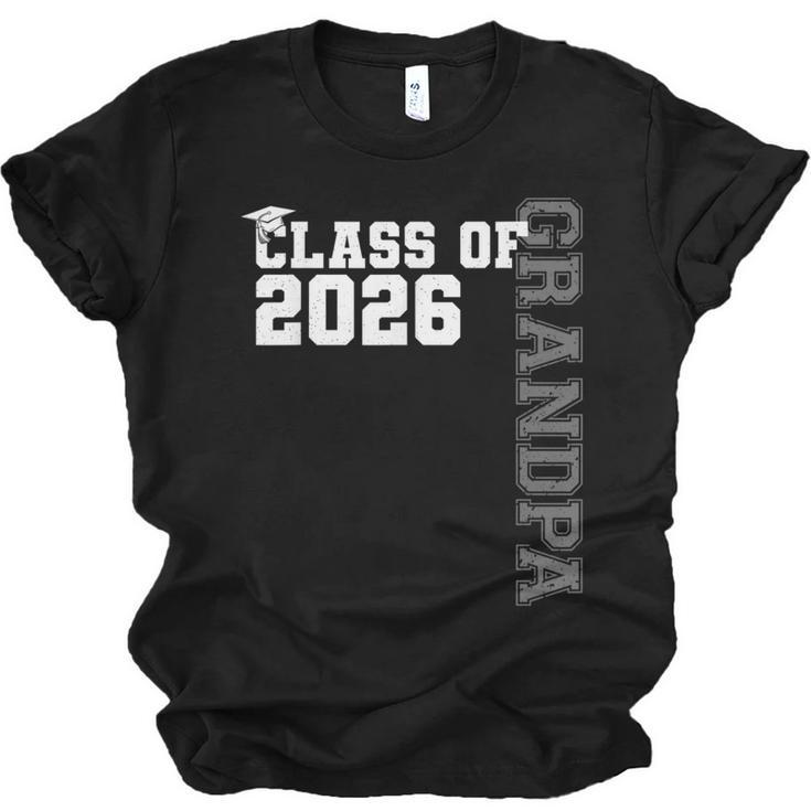 Class Of 2026 Proud Grandpa Of A 2026 Graduate Graduation Unisex Jersey T-Shirt