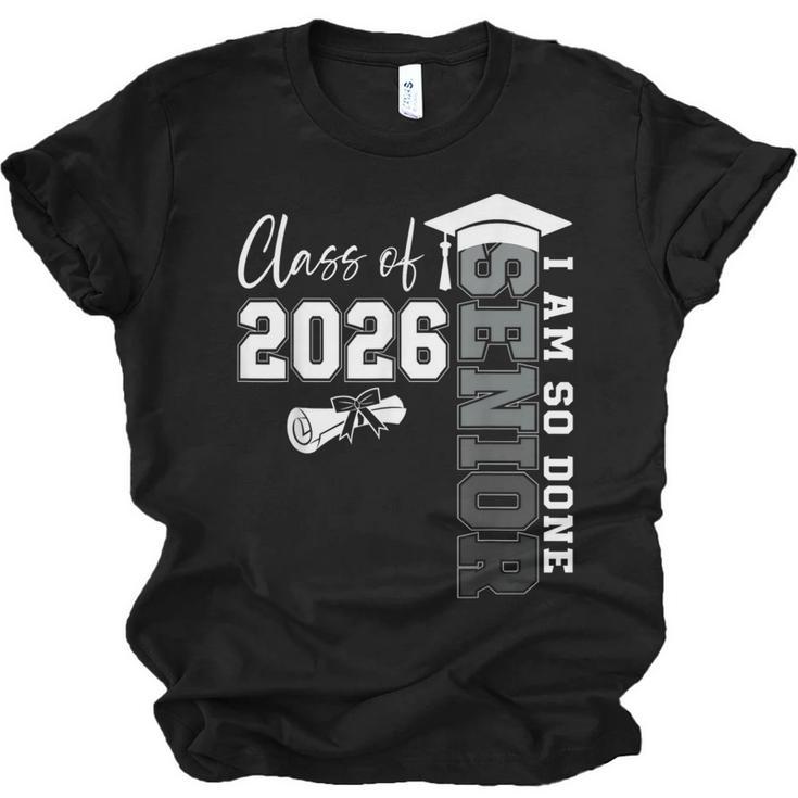 Class Of 2026 Senior 2026 Graduation Decoration Men Senior Unisex Jersey T-Shirt