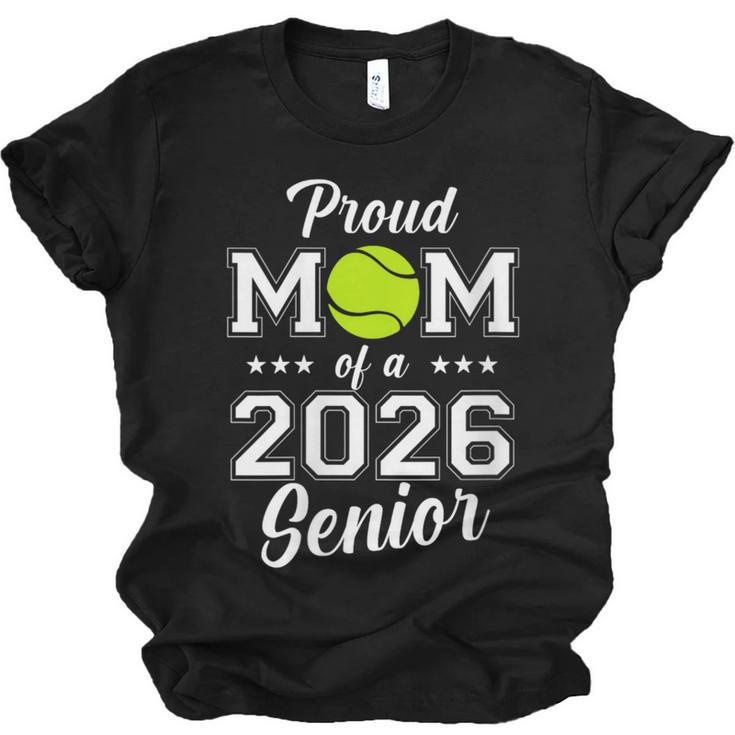 Class Of 2026 Tennis Mom Senior Graduation Graduate Unisex Jersey T-Shirt
