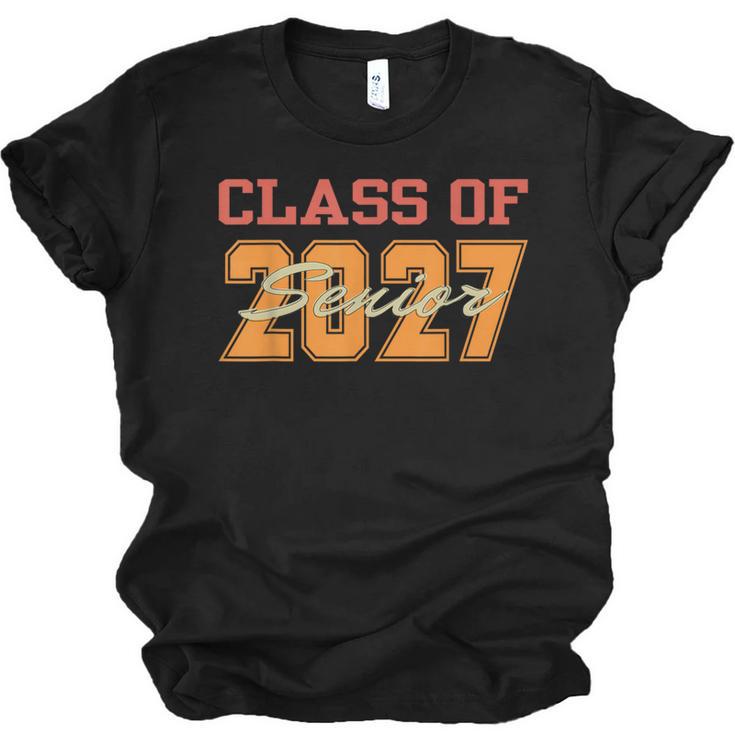 Class Of 2027 Graduation Senior Back To School 2026 Graduat Unisex Jersey T-Shirt