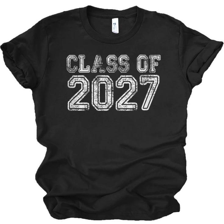 Class Of 2027 Grow With Me Future Graduation Year Unisex Jersey T-Shirt