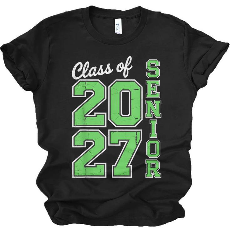 Class Of 2027 Senior 27 High School Graduation Senior 2027 Unisex Jersey T-Shirt