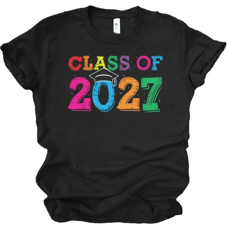 Class Of 2027 Shirt For Boys And Girls Fun 2027 Graduation Unisex Jersey T-Shirt