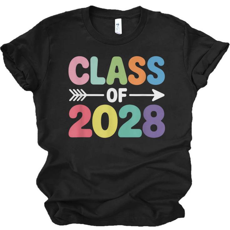 Class Of 2028 Colorful Graduation Unisex Jersey T-Shirt