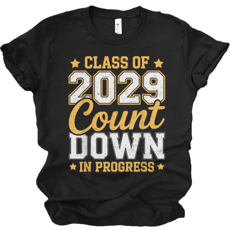 Class Of 2029 Count Down Fun First Day 8th Grade Graduation Unisex Jersey T-Shirt
